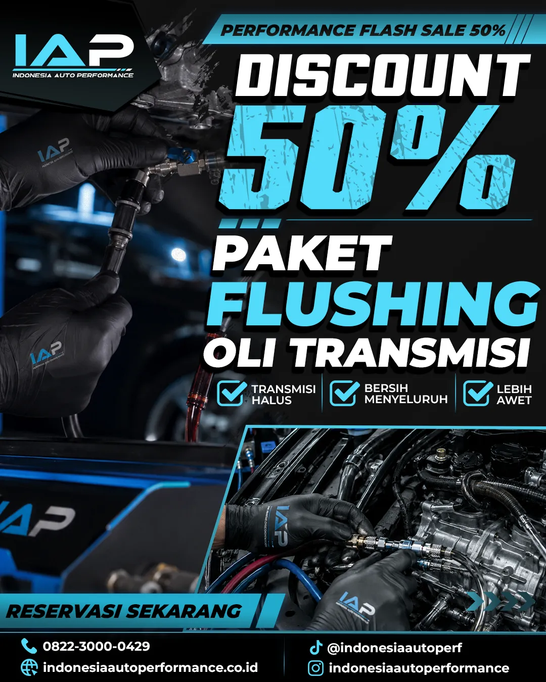 DISCOUNT 50% PAKET FLUSHING OLI TRANSMISI