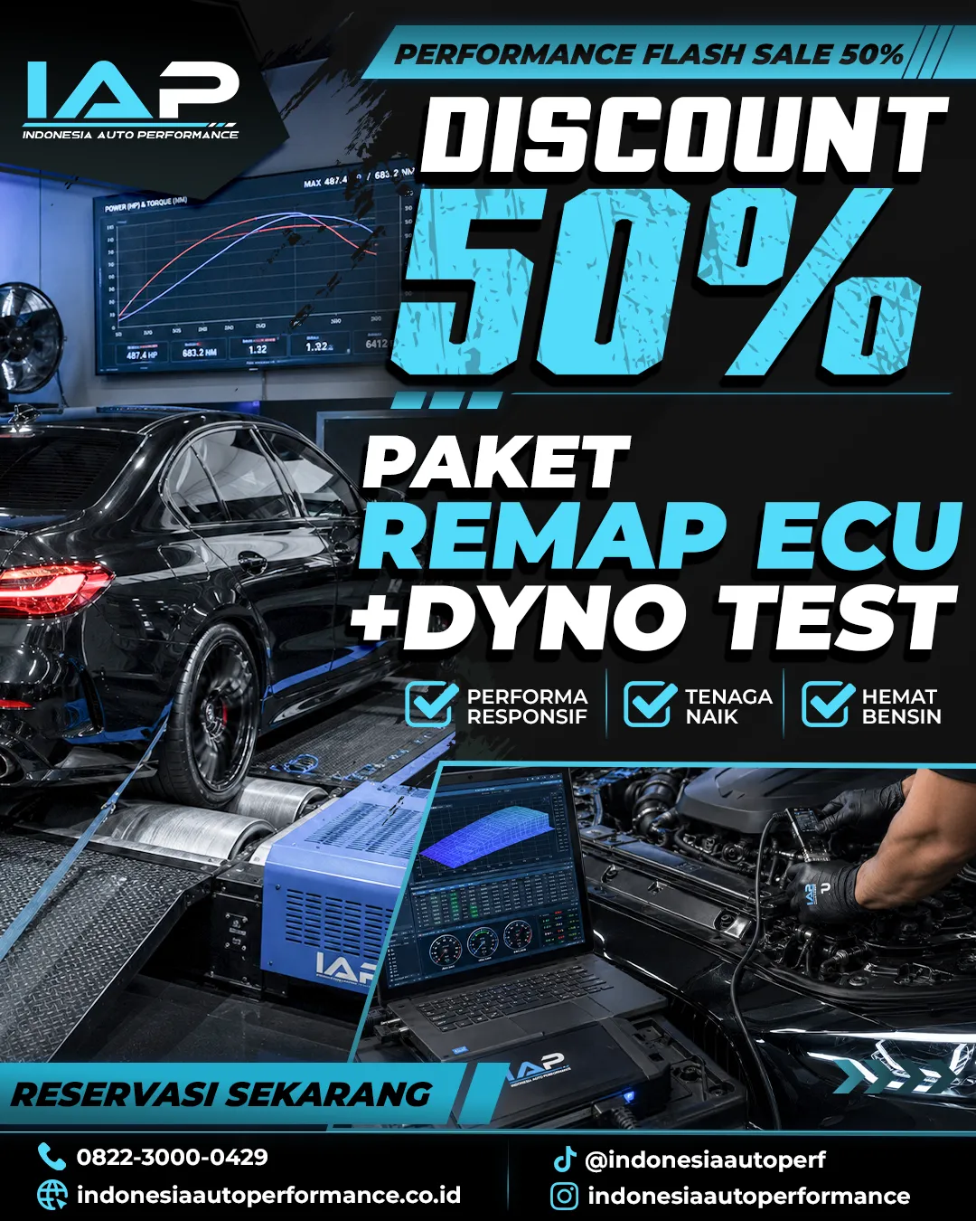 DISCOUNT 50% PAKET REMAP ECU + DYNO TEST