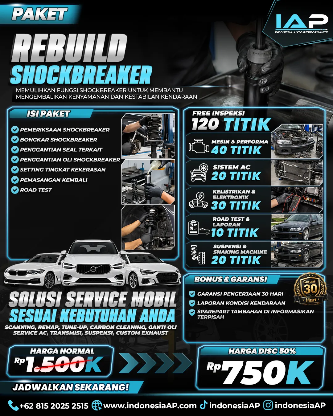 PAKET REBUILD SUSPENSI / KAKI-KAKI PER TITIK