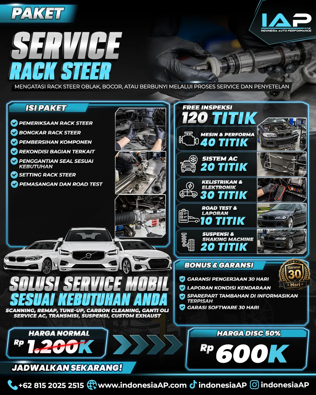 PAKET SPOORING 3D + BALANCING 4 RODA
