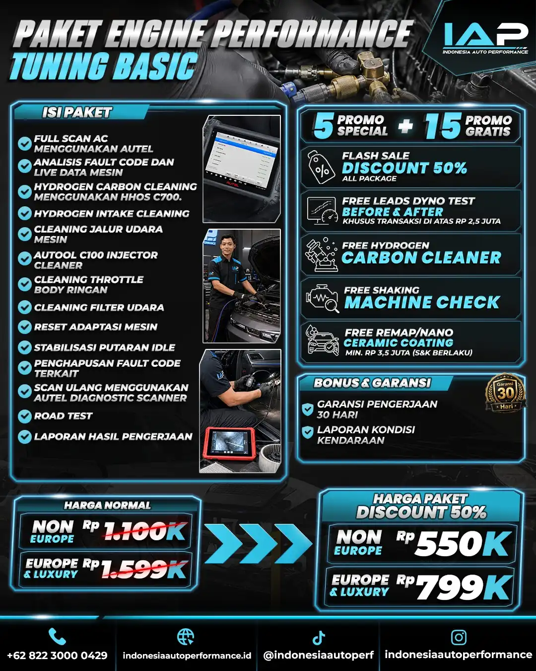 PAKET ENGINE PERFORMANCE TUNING BASIC