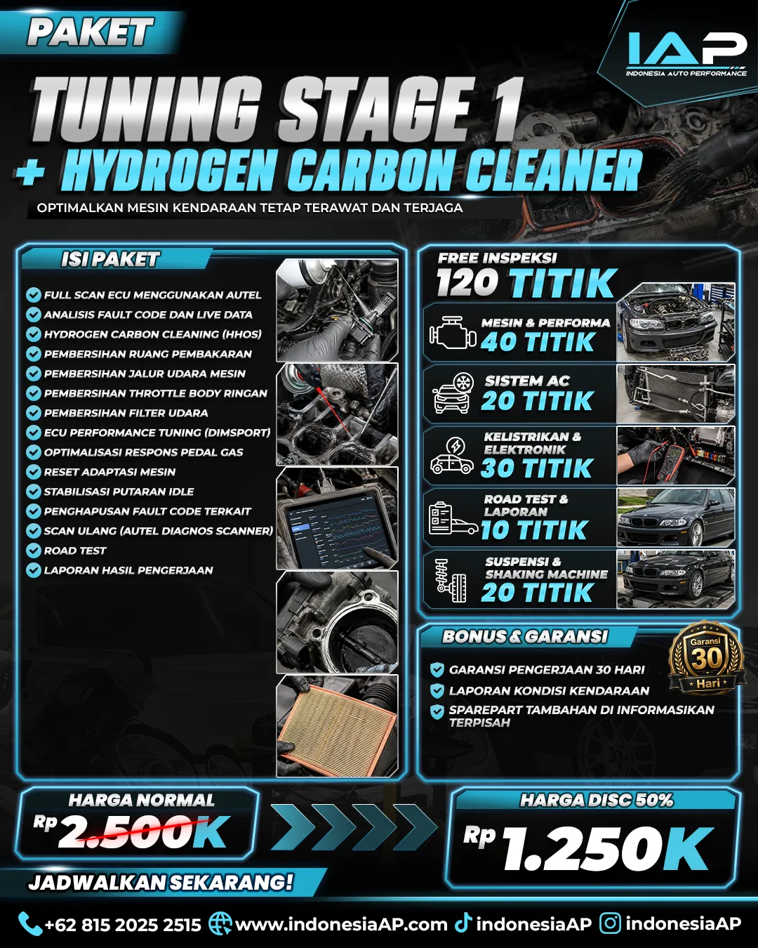PAKET TUNING STAGE 1 + HYDROGEN CARBON CLEANER